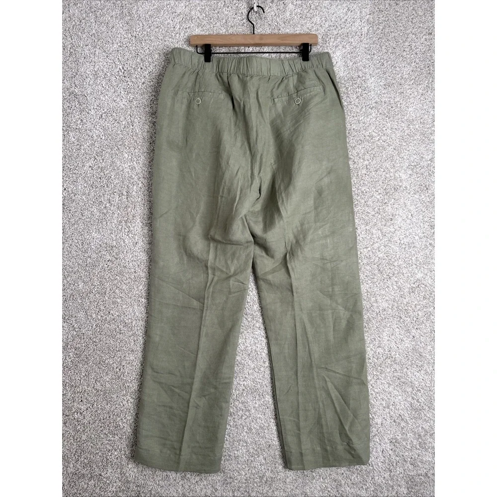 Tommy Bahama Relax Linen Blend Sage Green Pants - XL